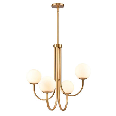 Caroline 4 Light Chandelier 26.5 Inch Tall and 26 Inch Wide by Atlas - CL12110-GD