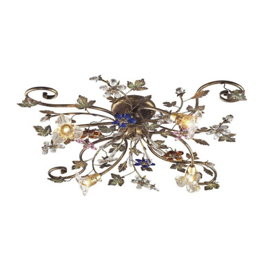 Brillare 3W 4 LED Semi Flush Mount 10 Inch Tall and 36 Inch Wide by Atlas - CL12094-BZ