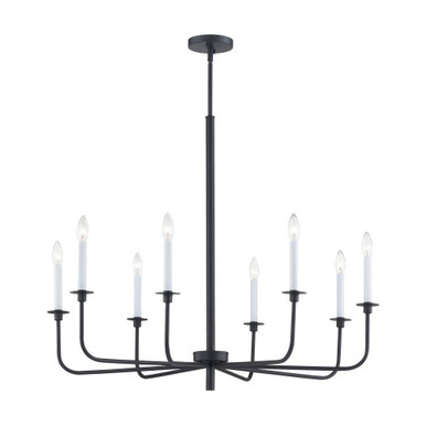 Lexington Green 8 Light Chandelier 32 Inch Tall and 38 Inch Wide by Atlas - CN341826