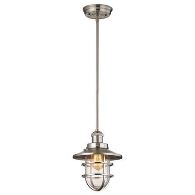 Seaport 1 Light Mini Pendant 11 Inch Tall and 8 Inch Wide by Atlas - CL12424-NK