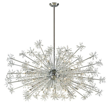 Snowburst 30 Light Chandelier 37 Inch Tall and 72 Inch Wide by Atlas - CL12434-CH