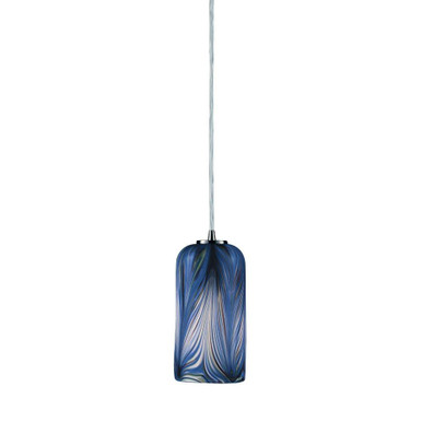Molten 1 Light Mini Pendant 11 Inch Tall and 5 Inch Wide by Atlas - CL12350-BL