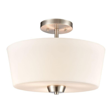 Winslow 3 Light Semi Flush Mount 11 Inch Tall and 15 Inch Wide by Atlas - CN310282