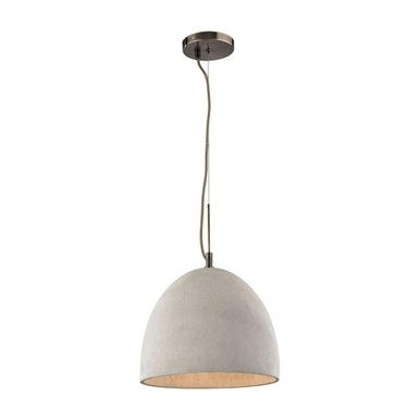 Urban Form 1 Light Mini Pendant 11 Inch Tall and 12 Inch Wide by Atlas - CL12477-GY
