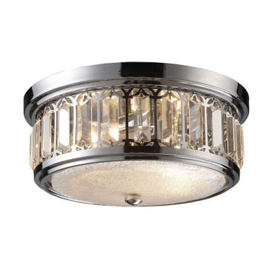Flushmounts 2 Light Flush Mount 6 Inch Tall and 13 Inch Wide by Atlas - CL12521-CH