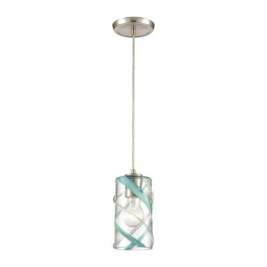 Winter Wind 1 Light Mini Pendant 9 Inch Tall and 5 Inch Wide by Atlas - CL12508-CL