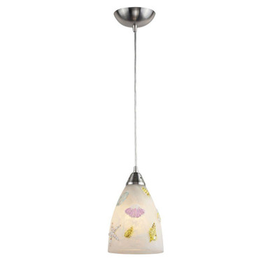 Seashore 1 Light Mini Pendant 10 Inch Tall and 7 Inch Wide by Atlas - CL12425-MU