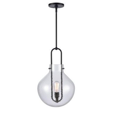 Monica 1 Light Pendant 21.25 Inch Tall and 13 Inch Wide by Atlas - CL12351-BK