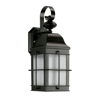 Bibury 1 Light Outdoor Wall Mount 15 Inch Tall and 6.25 Inch Wide by Atlas - OL11075-BK