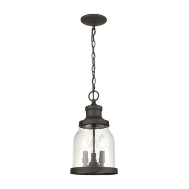 Renford 3 Light Outdoor Pendant 15 Inch Tall and 8 Inch Wide by Atlas - OL11043-BZ