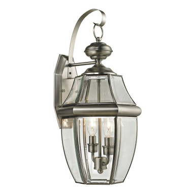 Ashford 2 Light Outdoor Wall Sconce 21 Inch Tall and 10 Inch Wide by Atlas - OL11066-NK