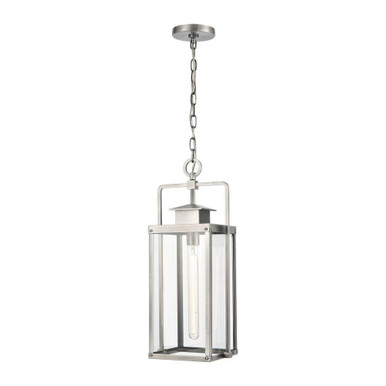 Crested Butte 1 Light Outdoor Pendant 22 Inch Tall and 9 Inch Wide by Atlas - OL11028-SV