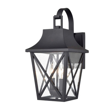 Splitrock 1 Light Medium Outdoor Wall Mount 15.5 Inch Tall by Atlas - OL11059-BK