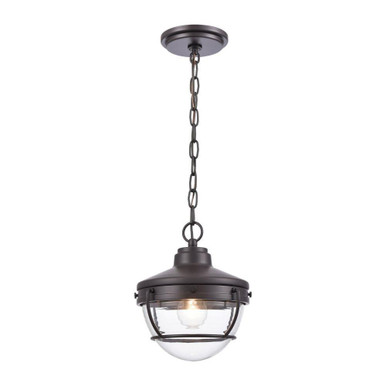 Eastport 1 Light Outdoor Pendant 11 Inch Tall and 9 Inch Wide by Atlas - OL11029-BZ