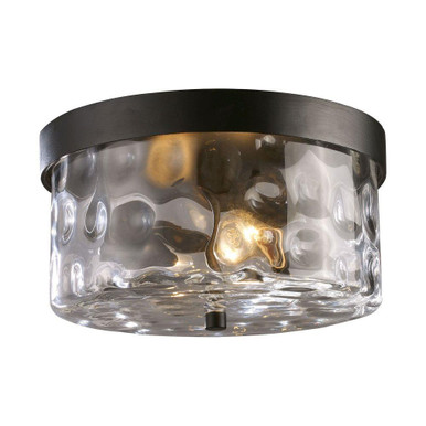 Grand Aisle 2 Light Outdoor Flush Mount 6 Inch Tall X 11 Inch Wide by Atlas - OL11007-BZ
