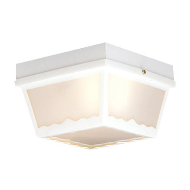 Wavy 2 Light Outdoor Flush Mount 5 Inch Tall and 10 Inch Wide by Atlas - OL11013-WH