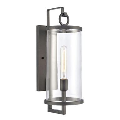 Hopkins 1 Light Outdoor Wall Mount 20.5 Inch Tall X 7.25 Inch Wide by Atlas - OL11159-BK