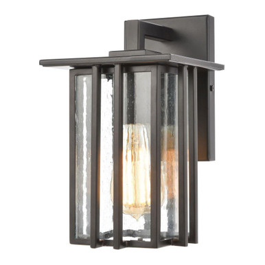 Radnor 1 Light Outdoor Wall Mount 10 Inch Tall and 6 Inch Wide by Atlas - OL11210-BK