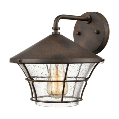 Gavin 1 Light Outdoor Wall Mount 10 Inch Tall and 10 Inch Wide by Atlas - OL11144-BZ