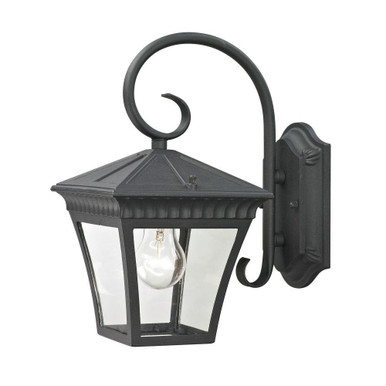 Ridgewood 1 Light Outdoor Wall Mount 12 Inch Tall and 7 Inch Wide by Atlas - OL11213-BK