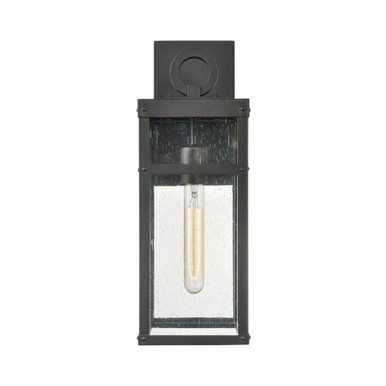 Dalton 1 Light Outdoor Wall Mount 17.5 Inch Tall and 6 Inch Wide by Atlas - OL11123-BK