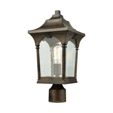 Loringdale 1 Light Outdoor Post Mount 17 Inch Tall and 8 Inch Wide by Atlas - OL11267-BZ