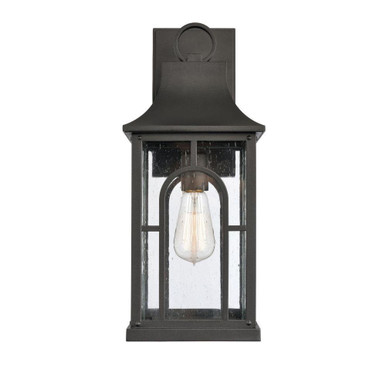 Triumph 1 Light Outdoor Wall Mount 17.75 Inch and 7.25 Inch Wide by Atlas - OL11229-BK