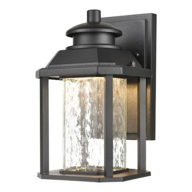 Irvine 11W 1 LED Outdoor Wall Mount 10 Inch Tall and 6 Inch Wide by Atlas - OL11162-BK