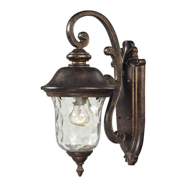 Lafayette 1 Light Outdoor Wall Mount 16 Inch Tall and 8 Inch Wide by Atlas - OL11167-BZ