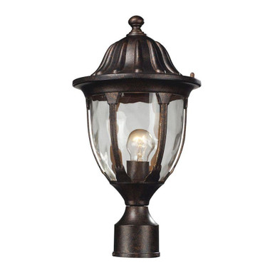 Glendale 1 Light Outdoor Post Mount 17 Inch Tall and 9 Inch Wide by Atlas - OL11263-BZ