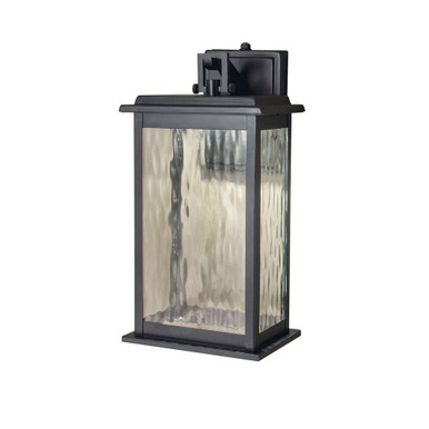 Weymouth 6W LED Outdoor Wall Mount 13.75 Inch and 13.75 Inch Wide by Atlas - OL11238-BK