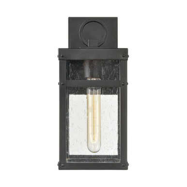 Dalton 1 Light Outdoor Wall Mount 13 Inch Tall and 5.5 Inch Wide by Atlas - OL11122-BK