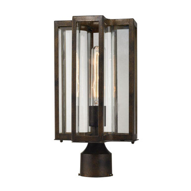Bianca 1 Light Outdoor Post Mount 15 Inch Tall and 8 Inch Wide by Atlas - OL11247-BZ