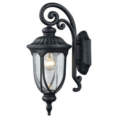 Derry Hill 1 Light Outdoor Wall Sconce 17 Inch Tall X 7 Inch Wide by Atlas - OL11308-BK