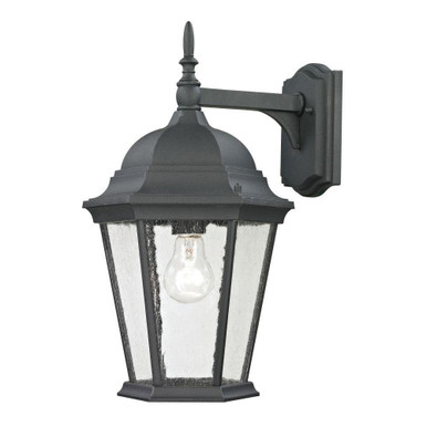 Temple Hill 1 Light Outdoor Wall Mount 16 Inch Tall X 9 Inch Wide by Atlas - OL11392-BK
