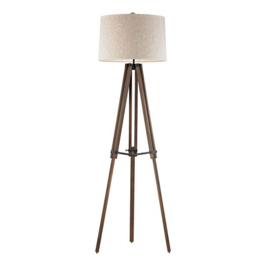 Wooden Brace 1 Light Floor Lamp 62 Inch Tall and 19 Inch Wide by Atlas - PL11024-BN