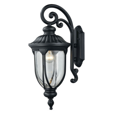Derry Hill 1 Light Outdoor Wall Sconce 23 Inch Tall X 9 Inch Wide by Atlas - OL11309-BK