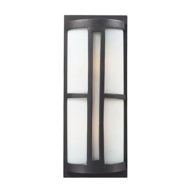 Trevot 2 Light Outdoor Wall Sconce 22 Inch Tall and 9 Inch Wide by Atlas - OL11379-BK