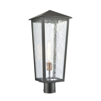 Marquis 1 Light Outdoor Post Mount 22.5 Inch Tall and 9 Inch Wide by Atlas - OL11346-BK