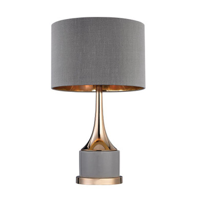Cone Neck 1 Light Table Lamp 18.5 Inch Tall and 11 Inch Wide by Atlas - PL11045-GY