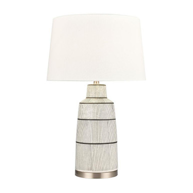 Ansley 1 Light Table Lamp 30 Inch Tall and 18 Inch Wide by Atlas - PL11032-WH