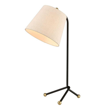 Pine Plains 1 Light Table Lamp 25 Inch Tall and 16 Inch Wide by Atlas - PL11093-BK