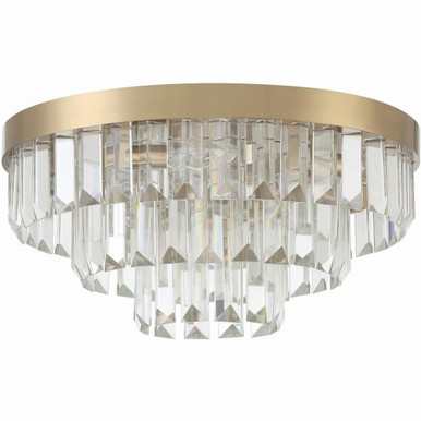 Hayes 8 Light 18 Inch Wide Flush Mount by Crystorama - HAY-1403