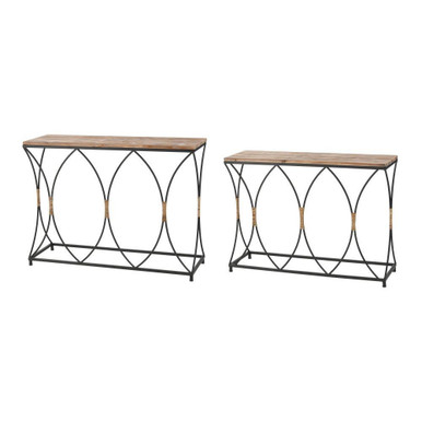Fisher Island Console Table (Set of 2) 31 Inch Tall X 42 Inch Wide by Atlas - TA11076-01S