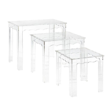 Jacobs Nesting Table (Set of 3) 18 Inch Tall and 22 Inch Wide by Atlas - TA11104-01S