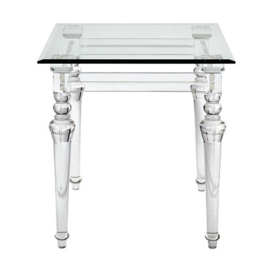 Jacobs Square Accent Stool 24 Inch Tall and 22 Inch Wide by Atlas - TA11099-01
