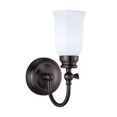 Emily 1 Light Wall Sconce 11.5 Inch Tall and 11.5 Inch Wide by Atlas - WL11068-BZ