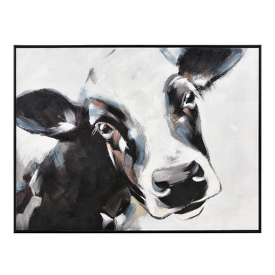 Lucy the Cow Framed Wall Art 36.5 Inch Tall and 48.25 Inch Wide by Atlas - WA11086-01