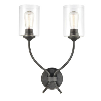 Daisy 2 Light Wall Sconce 20 Inch Tall and 15 Inch Wide by Atlas - WL11058-BZ