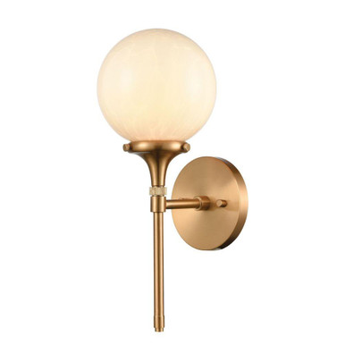 Beverly Hills 1 Light Wall Sconce 15 Inch Tall and 6 Inch Wide by Atlas - WL11031-BS
